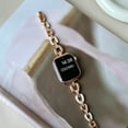 thumbnail image 3 of Compatible with Apple Watch Band 42mm 44mm 45mm 49mm Aluminum Metal Bling Diamond Fashion Women Replacement Strap Bracelet for iWatch Series SE/Ultra/9/8/7/6/5/4/3/2/1,Rosegold, 3 of 6