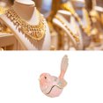 thumbnail image 5 of Hinged Bird Jewelry Trinket Box with Crystals Pink Metal Enamel Decorative Figurine Storage Holder Case for Rings Necklaces Pink 7 x 6 in / 17.8 x 15.2 cm, 5 of 5