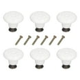 thumbnail image 4 of White Ceramic Knobs,6Pcs Round Ceramic Cabinet Round Ceramic Knobsfor Drawer Ceramic Cabinet Pull Handle Knobs Breakthrough Technology, 4 of 8