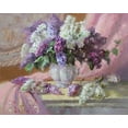 thumbnail image 2 of Rogozina, Svetlana 14x12 Gold Ornate Wood Framed with Double Matting Museum Art Print Titled - The smell of Lilac, 2 of 4