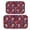 Skull and Flower Gothic Pattern, variant on Sun and Crystal Ball Gothic Pattern Bath Mat Set Of 2,Non-Slip Rug for Bathroom,Kitchen,Bedroom,Entrance, 30x17 and 23.5x15.7 Inches