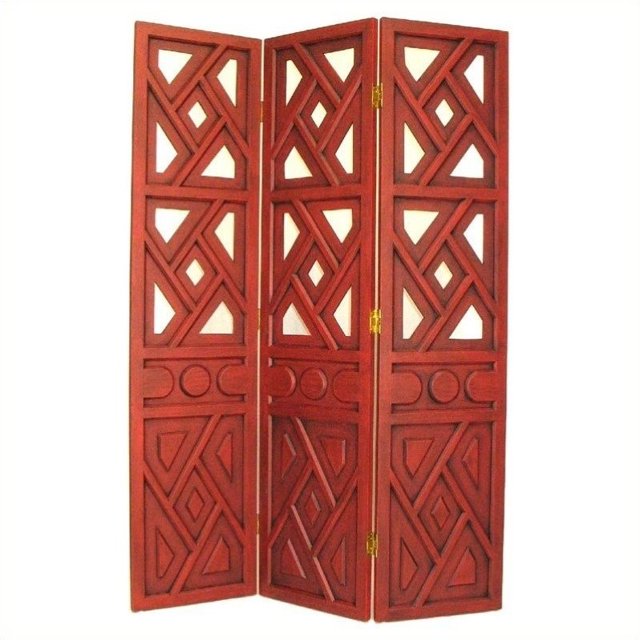 Wayborn Diviseur de Chambre Wiindmill en Rouge de Chine