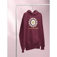 thumbnail image 3 of Love Myself Daisy Garland Hoodie Women -Image by Shutterstock, Female Medium, 3 of 4