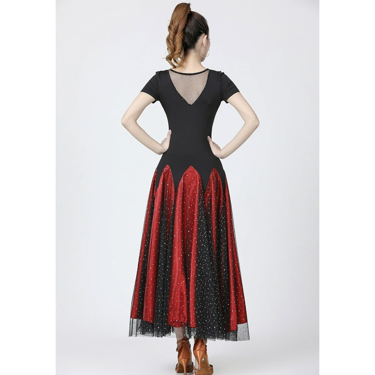 Ladies Foxtrot Waltz Ballroom Dance Dancing Dresses Outfit for