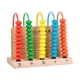 thumbnail image 2 of Juguete Ábaco Montessori Hugo de madera 5 filas Mano Ojo Coordinación Matemáticas, 2 of 10
