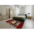 thumbnail image 5 of Ahgly Company Machine Washable Indoor Rectangle Contemporary Tomato Red Area Rugs, 7' x 10', 5 of 7