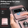 thumbnail image 3 of Compatible with Google Pixel 8 Pro Wireless Charging Case with Sliding Camera Cover Magnetic Car Mount Stand Non-Slip Heavy Duty Shockproof Full Body Protective Cover for Men Women, Pink, 3 of 16