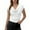 White, variant on Olyvenn Womens Fashion Cowl Neck Top for Women Dressy Short Sleeve Shirt Summer Top 2026 Casual Ladies Top Blouses Gray XL