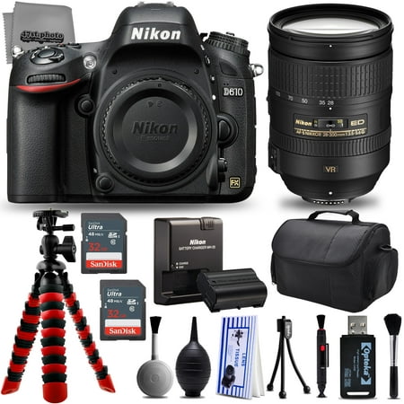 Nikon D610 24.3MP 1080P FX DSLR Camera w/ 3.2