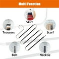 thumbnail image 6 of HONEIER S Shape Non Slip 5-Tier Pants Hanger, Stainless Steel, 4 Pack, 6 of 9