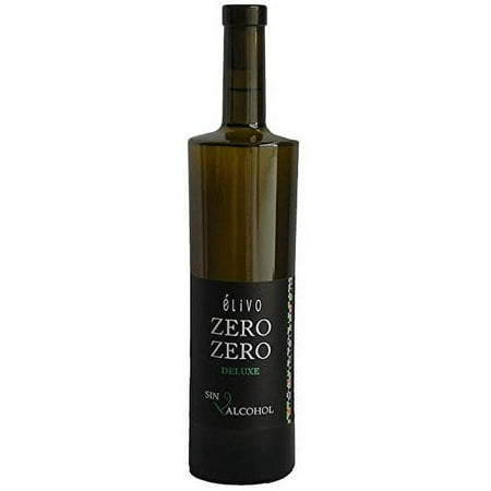 Elivo Zero Zero Deluxe White Dealcoholized 0.0% Non-Alcoholic White Wine From Spain 750ml, Low Sugar, Low Calories