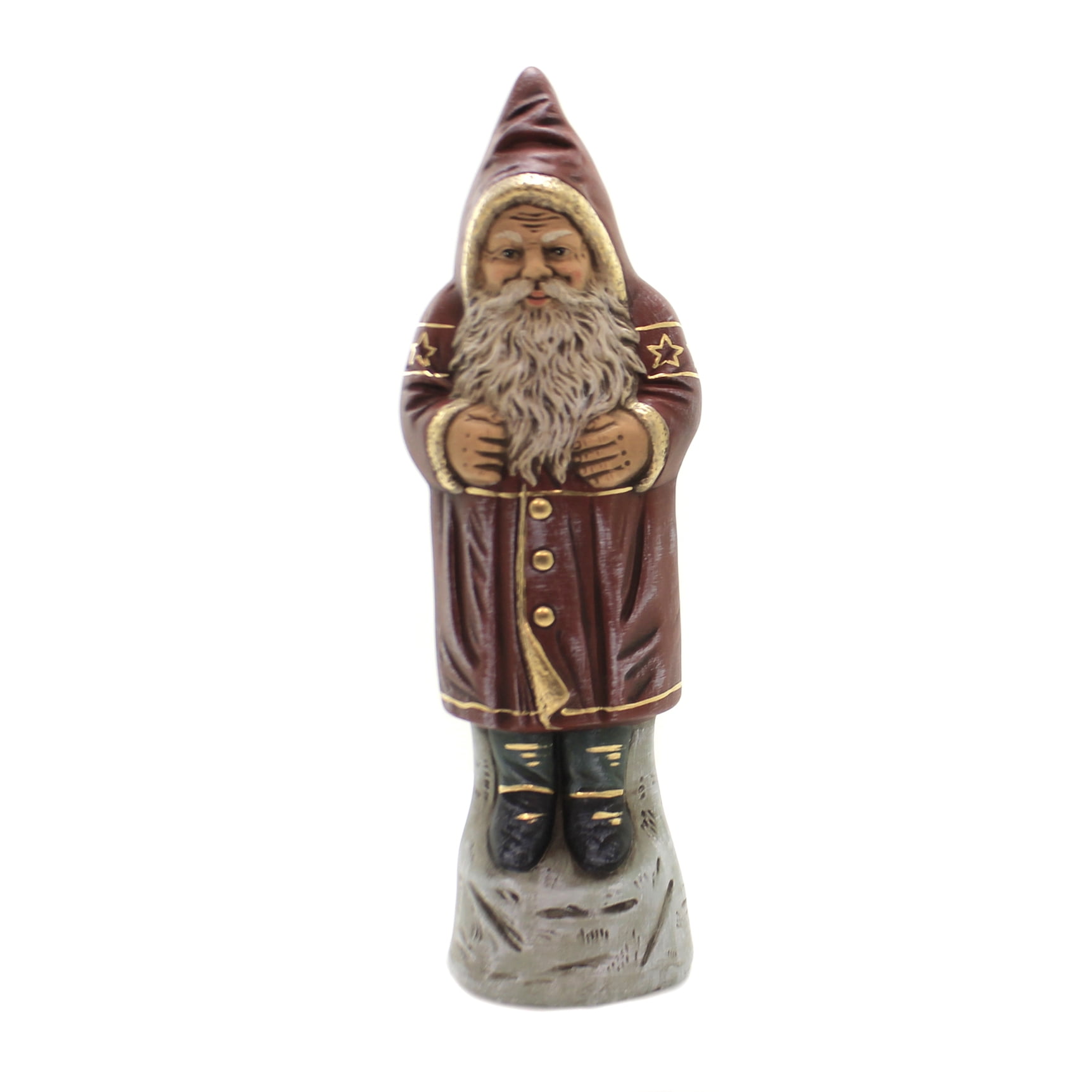Marolin Red Santa On Base Paper Mache Christmas Claus Belsnickle 620/1R