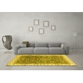 thumbnail image 3 of Ahgly Company Machine Washable Indoor Rectangle Oriental Yellow Traditional Area Rugs, 2' x 5', 3 of 4