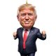thumbnail image 2 of Adorno Navideño Donald Trump Acrílico para Del Coche (E), 2 of 4