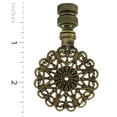 thumbnail image 3 of Royal Designs Fan Pull Chain with Sun Scalloped Filigree Finial – Antique Brass – Set of 2, 3 of 3