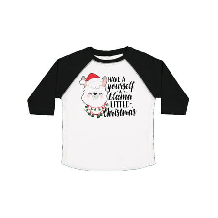 

Inktastic Have Yourself a Llama Little Christmas Gift Toddler Boy or Toddler Girl T-Shirt
