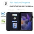 thumbnail image 5 of Tarise Galaxy Tab A8 10.5 inch Case, Embossed PU Leather Shockproof Folio Stand Shell Pen Holder Slim Cover Case for Samsung Galaxy Tab A8 10.5" Tablet 2022 Model SM-X200 X205 X207, Black, 5 of 6