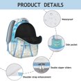 thumbnail image 4 of Geometric Shapes Pattern Texture Laptop Backpack - Durable Bookbag for School College Students, Stylish Organizer Compartment, Spacious Daypack as a Gift for Campus Commute or Travel, 4 of 6