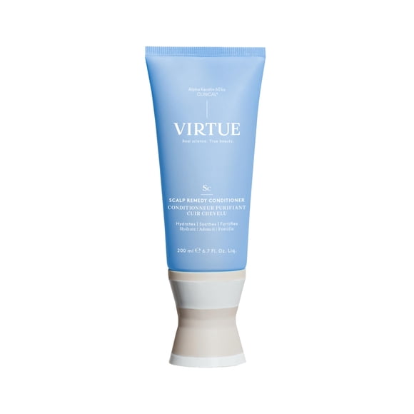 VIRTUE Revitalisant Remède pour Cuir Chevelu, Équilibrant du Microbiome pour Cuirs Chevelus Secs, Gras et Irrités, Sans Parfum, Sécuritaire pour Tous les Types de Cheveux, Sécuritaire pour les Couleurs, 6,7 Fl Oz