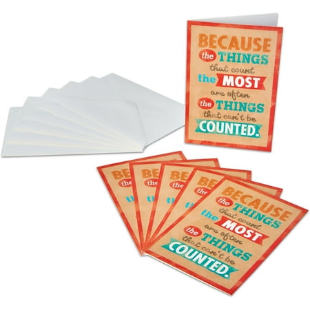 American Greetings Thanks for Everything Thank You Card Pack, 6ct