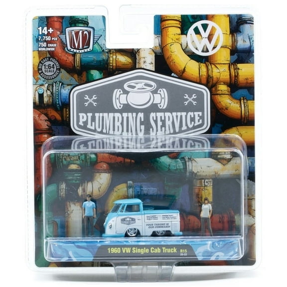 M2 Machines Diorama Auto Figs 1960 VW Single Cab Truck R15