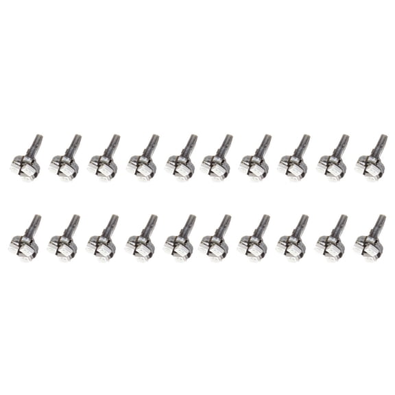 cciyu 20 Pack Green T5 37 73 74 Wedge 3-SMD Speedometer Gauge Cluster LED Light Bulbs