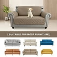 thumbnail image 5 of SHANNA 1/2/3 Seater Quilted Sofa Couch Cover Pad Water Resistant Slipcover Furniture Protector Pet Mat for Kids Dogs Pets（Taupe）, 5 of 11