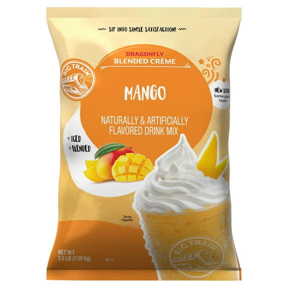Big Train Dragonfly Mango Blended Crème Beverage Mix, 3.5 lb