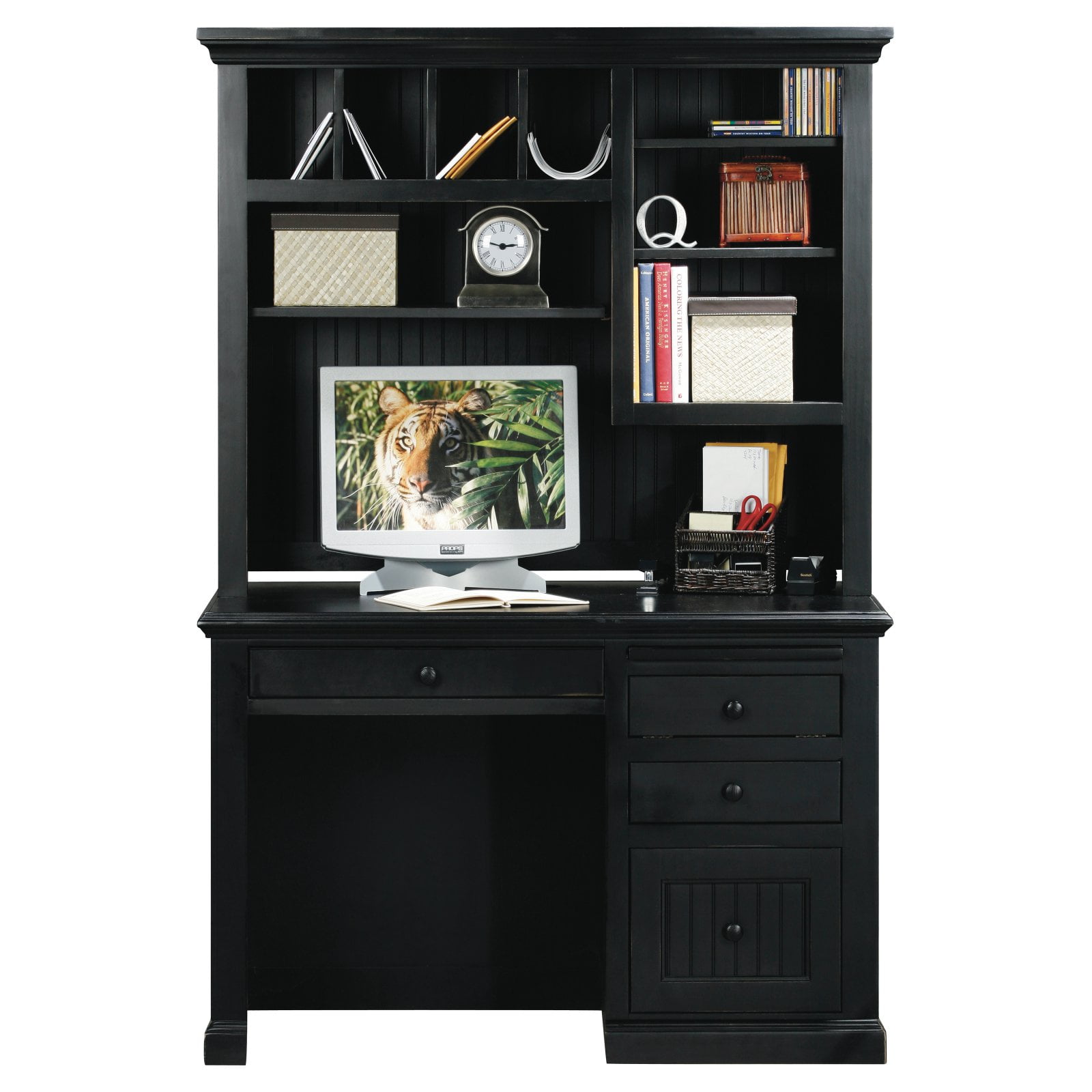 Eagle Furniture Coastal Customizable Single Pedestal Computer Desk
