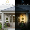 thumbnail image 6 of TorchStar ST19 LED 7W Vintage Edison Filament Bulb, Dusk to Dawn Photocell Sensor, E26 Base, ST64 Outdoor LED Bulb for Garden, Garage, Porch, Auto On/Off Lights, 2700K Soft White, Pack of 6, 6 of 7