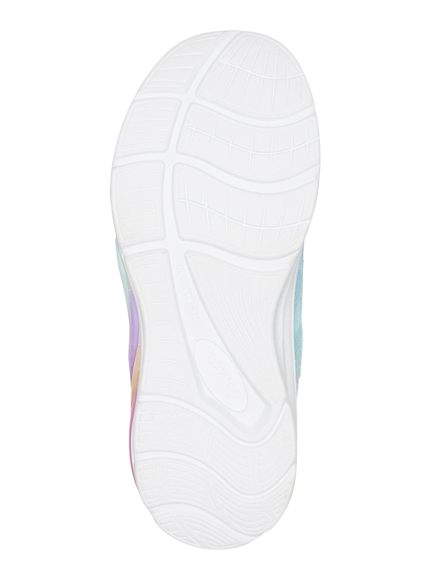 Skechers Girls Rainbow Flash-Light Up Velcro Strap Sneakers