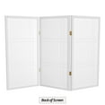 thumbnail image 6 of Red Lantern 3 ft. Short Double Cross Shoji Screen - White - 3 Panels, 6 of 6