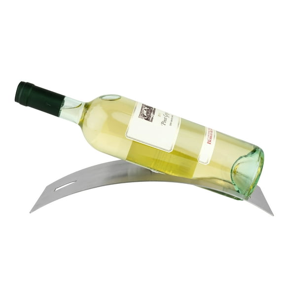 Modern Curve Design Wine Bottle Holder for Single Bottle - Kitchen Counter Decor - Novelty Gift for Wine Enthusiasts