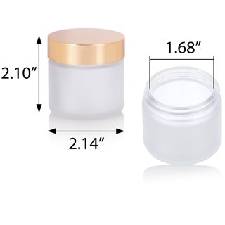 Fisherbrand™ Clear Straight Sided Glass Jars with White Polypropylene Caps