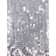 thumbnail image 5 of Cárdigan corto de mujer INSPIRE CHIC con lentejuelas, abertura frontal, mangas largas y brillo, talla XS, color plata, 5 of 6