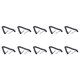 thumbnail image 1 of 10X Sustitucion RJ9 4P4C Plug Espiral con Auricular del Telefono Cable Negro, 1 of 5