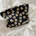 thumbnail image 1 of Sac Cosmétique pour Femmes à Imprimé Léopard Rose, Fleur Rétro, Petite Pochette pour Dames, Sac à Main de Voyage, Sacs de Rangement pour Crayons d'Écolière, 1 of 5