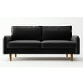 thumbnail image 2 of Koby Home Sectional Sofa Sleeper Couch 3-Seater Sofas 70" Couches for Living Room Charcoal Black, 2 of 7