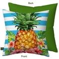 thumbnail image 2 of Briarwood Lane Pineapple and Stripes Indoor/Outdoor Pillow, 2 of 4