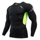 thumbnail image 4 of Camiseta ajustada de manga larga para hombre, ropa deportiva de secado rápido con estampado elástico alto, ropa deportiva de entrenamiento de compresión, 4 of 5