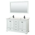 thumbnail image 7 of Wyndham Collection WCS202060DWHWCUNSM58 Deborah 60" Free Standing Double Basin Vanity Set, 7 of 7