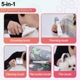 thumbnail image 6 of Romiromi Dog Grooming Vacuum Kit - 5 In 1 Low Noise Pet Grooming Tools and 1L  Dust Cup, Electric Clipper Brush for Dogs Cats Pet Hair Shedding at Home, White, 6 of 9