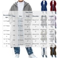 thumbnail image 3 of AVRNLIQ Kids Long Zip Up Hoodie Oversized with Pockets Blue Lightweight Coat for Boys Girls,Size 11-12T, 3 of 7
