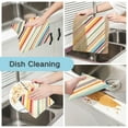 thumbnail image 2 of Yayeee 6 Pack Kitchen Dish Cloths for Washing Dishes Soft Absorbent Microfiber Towels, Striped Pattern, 2 of 9