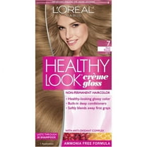 L'Oréal Paris Healthy Look Crème Gloss 7 Dark Blonde Latte Non-Permanent Hair Dye