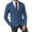 Blue, variant on UKAP Men Blazer Long Sleeve Cardigan Jackets Single-breasted Business Jacket Casual Office Outwear Navy Blue M