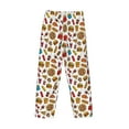 thumbnail image 4 of Kdxio Hot Dog Pizza Print Men's Sleep Pajama Pant Lounge Pants with Pockets, 4 of 8