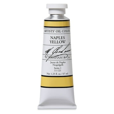 M. Graham & Co. Artists' Oil Paint Made With Walnut Oil - Single Tube - 1.25oz - [Naples Yellow]