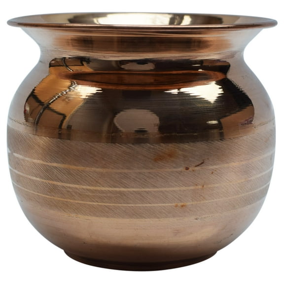 Pure Copper Lota for Pooja Hindu Prayer Kalash Arti Pot