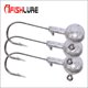 thumbnail image 3 of Yuarrent A FISH LURE 5PCS Acero al carbono y material de Juego de anzuelos de pesca de carpa Forma redonda Ball Head Anzuelos de aparejos de Pescar No.04 Yuarrent DJ0687-04, 3 of 5